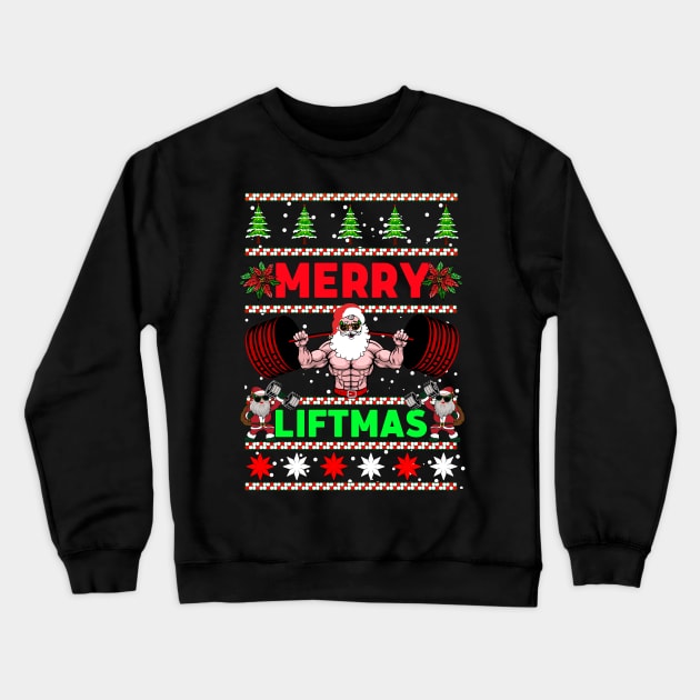 Merry Christmas Crewneck Sweatshirt by AniTeeCreation